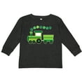 thumbnail image 3 of Inktastic St Patricks Irish Shamrock Train Boys or Girls Long Sleeve Toddler T-Shirt, 3 of 5