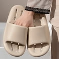 thumbnail image 5 of ibiyuan Womens Slippers Cloudies Slides for Women Casual Shoes for Women Dressy Casual Non Open Toe Comfortable Walking Sandals for Women Thick Cushioned Sole, 5 of 9