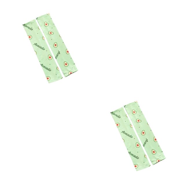 Jumpingount Mangas de brazo para niños Manga de seda de hielo Cubierta de protección solar elástica Guantes de brazos transpirables para Tipo 2 2piezas