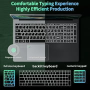【Win 11 Pro/Office 2019】17.3 Large Laptop, 16GB RAM, 1TB SSD, FHD IPS Display, 6500Y (Up to 3.4GHz), Fingerprint, Backlit Keyboard, WiFi/USB3.0/BT/HDMI, PC Notebook For Work & Study