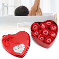 thumbnail image 4 of Caja de regalo romántica con flores artificiales en forma de corazón para el Día de la Madre y cumpleaños (roja), 4 of 8