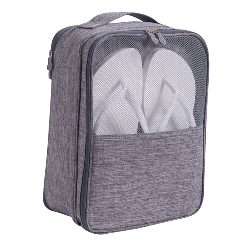 LOLIPPYY Grey Travel Shoe Storage Bag with Large Capacity and Versatile Design for Convenient Shoe Organization and