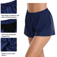 thumbnail image 4 of Hilor Women's Swim Board Shorts Plus Size Drawstring Swim Bottoms High Waist Swim Shorts, 4 of 6