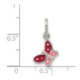 thumbnail image 2 of Auriga Fine Jewelry 925 Sterling Silver Enamel Butterfly Charm Pendant for Women, 2 of 6