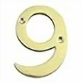 thumbnail image 2 of RCH Hardware NO-BR2270-75 Brass House Number, 3 Inch, Polished Brass, 2 of 3