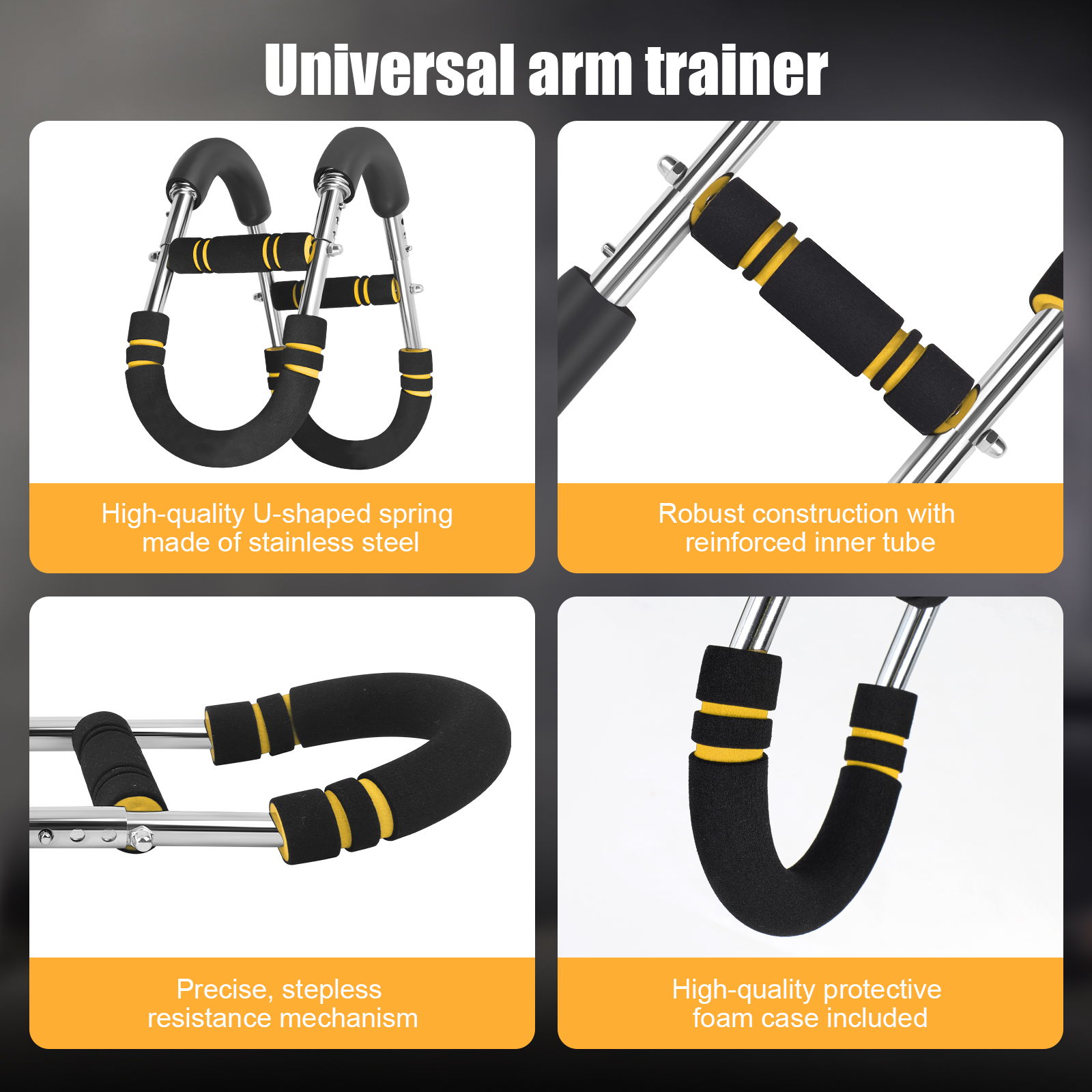 VIVIHEYDAY Twister Arm Trainer, 30/40/50 kg Adjustable Chest Workout Equipment Portable Detachable Power Twister Bar for Enhancing Upper Body Muscle