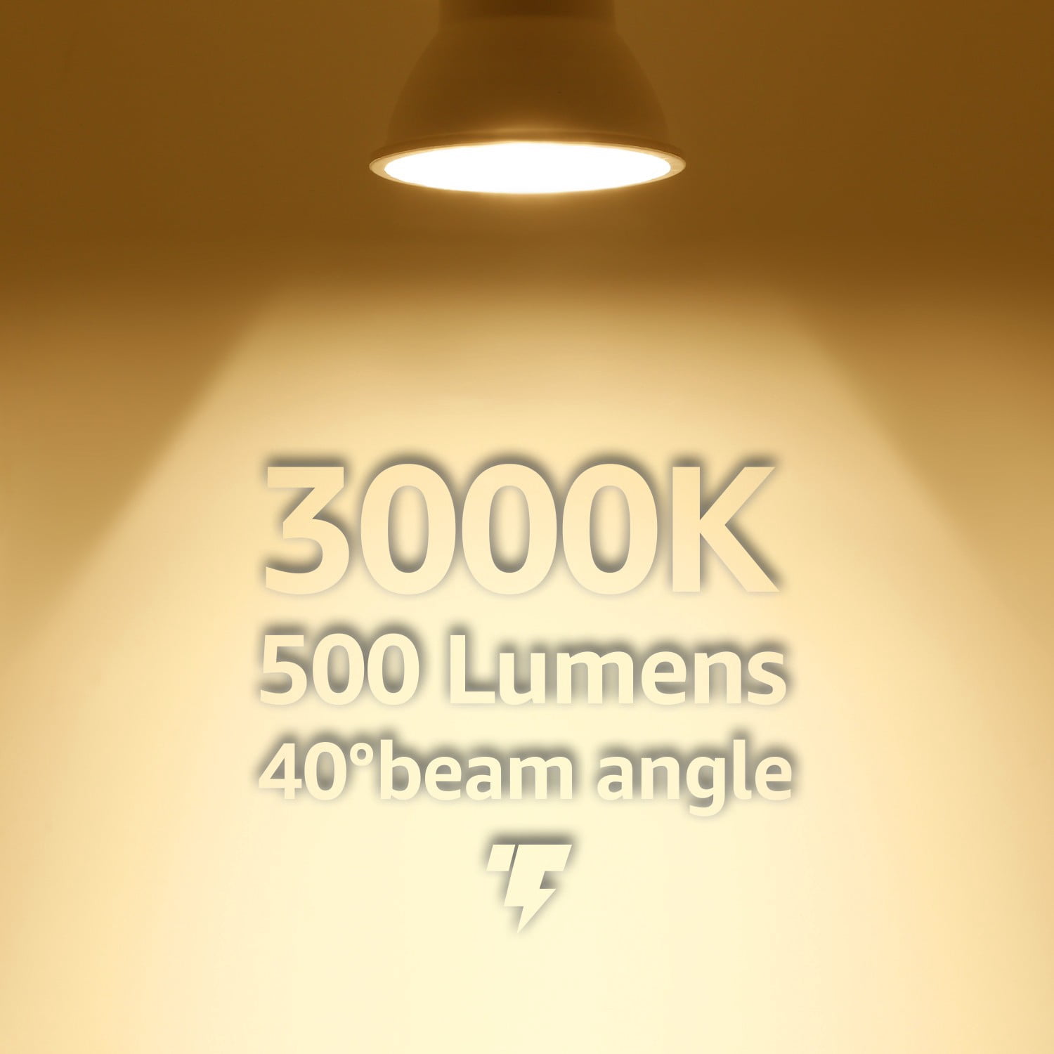 24 Pack LED PAR16 Spot Light Bulbs, 6.5W(50W Eqv.) 500lm E26 Medium Base Dimmable Spotlight, 40° Beam Angle, UL Listed Track Light Bulb, 3000K Warm White
