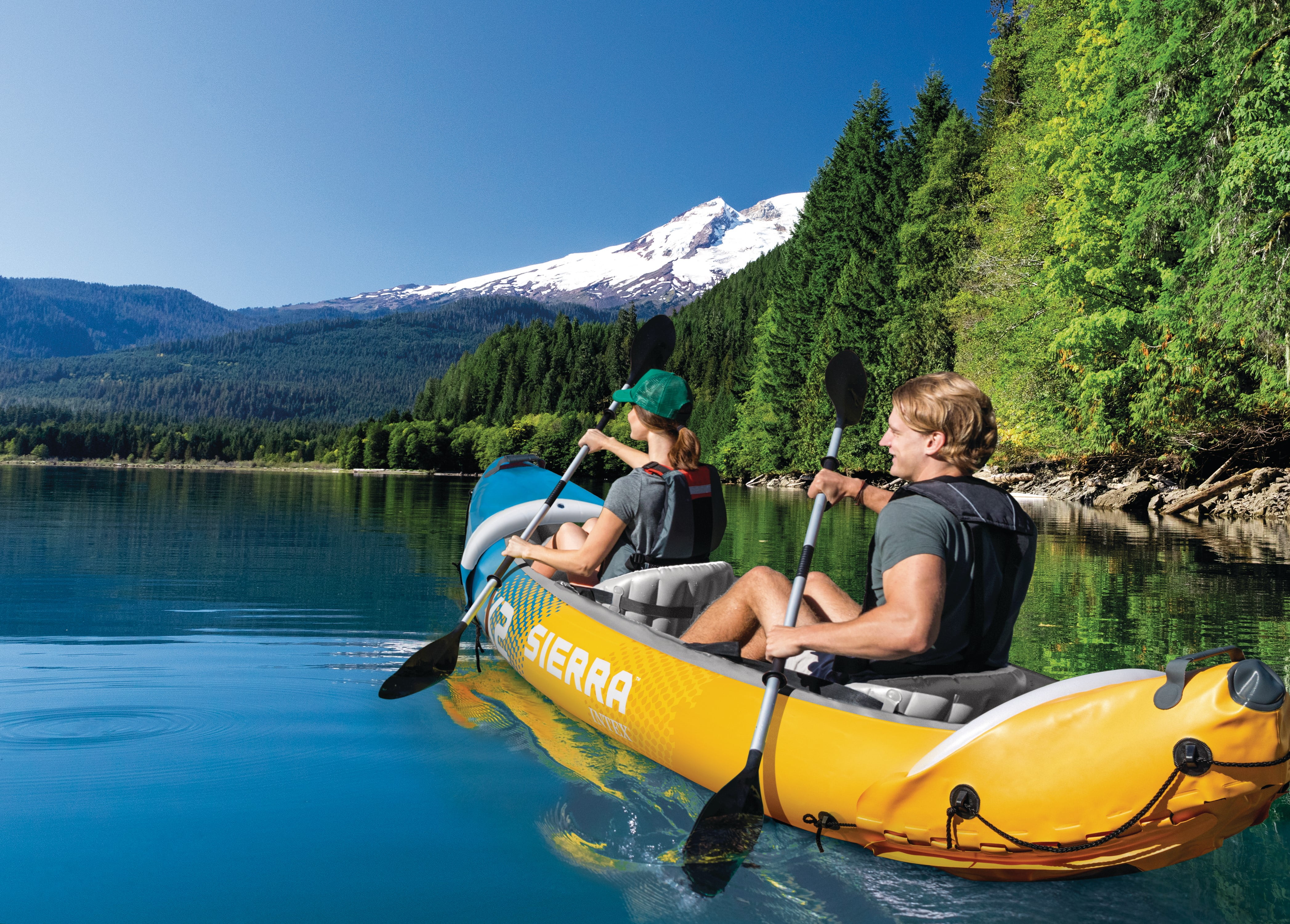 Intex Sierra K2 2-Person Inflatable Kayak with Accessory Kit, Oars and Hand Pump - Walmart Exclusive Colors