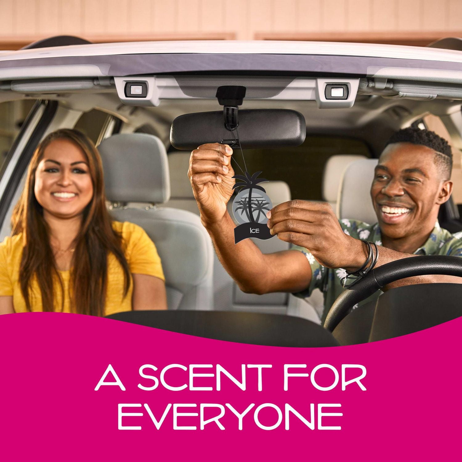 California Scents Palms Ice Paper Car Air Freshener, Palms Ice Paper Car Air