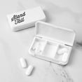 thumbnail image 3 of Wweixi Pill Box Portable Pill Case 3 Slots Storage Holder Pocket Size Box Plastic Candy Splitter, Type 2, 3 of 9