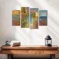 thumbnail image 2 of Elephant Stock Atypical Reflections Wall Art - Horizontal Multi Panel Canvas - Living Room Wall Decor - Abstract Multi Panel - Brown And Orange Decor By Victoria Jackson - 24" x 14", 2 of 4