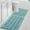 Aqua Haze, variant on Bath Rugs for Bathroom Non Slip Bath Mats Extra Thick Chenille Striped Rug 20" x 32" Absorbent Non Skid Fluffy Soft Shaggy Washable Dry Fast Plush Mat for Indoor, Bath Room, Tub - Cream