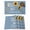 Blue, variant on Sunflowers Placemats Set of 12, Modern Bee You Are My Sunshine Blue Placemats for Dining Table, Place Mats for Kitchen Tabletop, Waterproof Wipeable Dining Table Mats Set