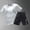 White, variant on Men's Sports Suit 2pcs, Summer Running Quick-Drying T-Shirt & Ice Silk Shorts Set, Breathable Fabric Gym Fitness Outfit, Badminton Training Clothes Casual Athletic Activewear Tracksuit