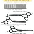 thumbnail image 4 of Dog Grooming Scissors with Round Tips Heavy Duty Titanium Pet Grooming Trimmer Kit Professional Thinning Shears Straight Scissors with Comb for Dogs and Cats (Set of ), 4 of 7