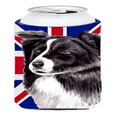 thumbnail image 1 of Border Collie Con Bandera Británica Union Jack Tall Boy Aislante Para Bebidas Hugger Sc9824Tbc, 1 of 1