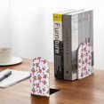 thumbnail image 5 of Pofeuu Purple Mushroom Print Large Bookend Hold Heavy Books- Wood Bookends for Heavy Books Heavy Duty Book Ends Wood Bookends for Office Desk Non-Skid, 5 of 7