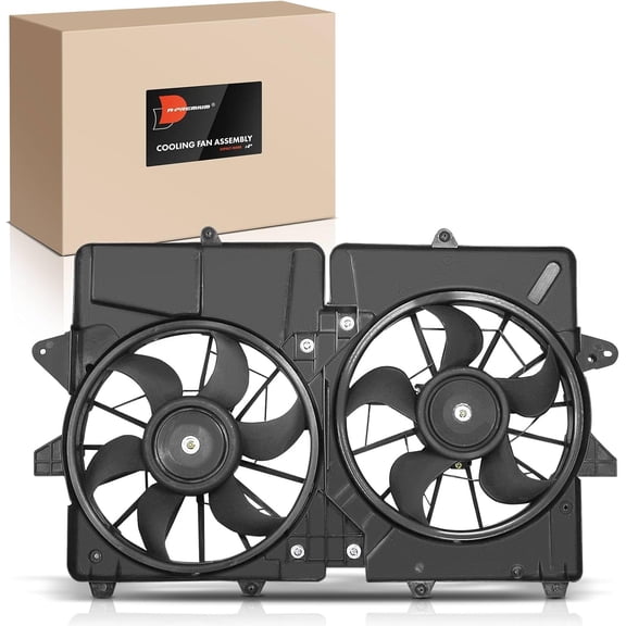 A-Premium Engine Radiator Cooling Fan Assembly Compatible with Select Ford & Mercury Models - Escape, Mariner, 2006 2007, 2.3L - Replace# 5L8Z8C607CB, 5L8Z8C607CA