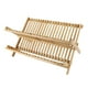 thumbnail image 5 of Escurridor de platos plegable BuyWeek de madera 2 niveles, 5 of 12