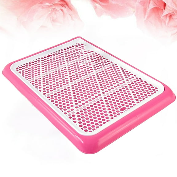 KALLORY Durable Pink Cat Litter Box with Spill Prevention for Easy Cleaning and Comfortable Cat Toilet Use