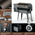 thumbnail image 4 of KingChii 456 SQ.IN. Wood Pellet Grill & Smoker with Automatic Temperature Control, Foldable Legs for Easy Storage and Transport, Multifunctional BBQ Grill for Outdoor Cooking, 4 of 8