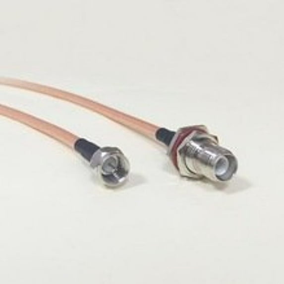 RP-TNC Female Jack Connector Switch F Male Plug Connector RG142 50CM 20" Adapter High Quality Ships Quickly From USA