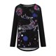 thumbnail image 4 of Camiseta de manga larga con cuello redondo y estampado navideño para mujer Pompotops  qwe24167, 4 of 5