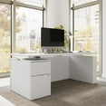 thumbnail image 3 of Stratus 72W Standing Desk with File Cabinet in White - Engineered Wood, 3 of 8