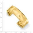 thumbnail image 2 of 14k Yellow Gold 19mm Hammered Cuff Bangle Bracelet, 2 of 6