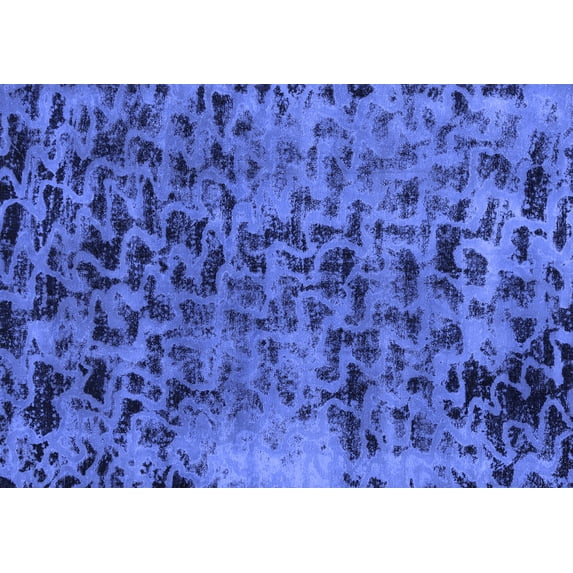 Ahgly Company Indoor Rectangle Persian Blue Bohemian Area Rugs, 7' x 10'