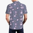 thumbnail image 2 of Polo Shirts for Men, Mauve Flower Dragonfly Cuteness Casual Mens Polo Shirts Short Sleeve Button Down Classic Mens Golf Polo Shirts, 2 of 7