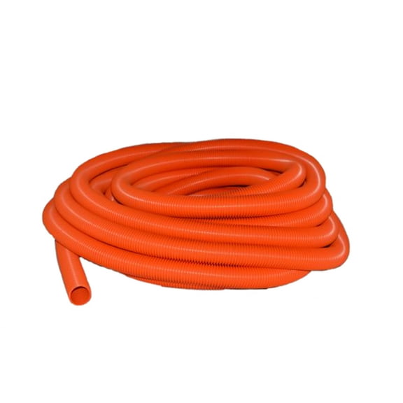 50 Foot Orange Crushproof 1 1/4 Inch Vacuum Hose