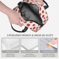 thumbnail image 3 of Naloa Abstract Red Polka Dot Print Lunch Bag for Women & Men Insulated Lunch Box or Cooler Lunch Tote Bags for Work, Travel, Outdoor, 3 of 5