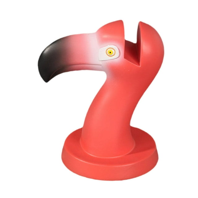 HILABEE Support de Lunettes Flamant Rose Présentoir Fait Main pour Salon Statue en Résine Rouge