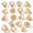 Champagne Gold-16 Pack, variant on Matte Black 16 Pack 1.5 Inch Crystal Cabinet Knobs for Drawers and Furniture