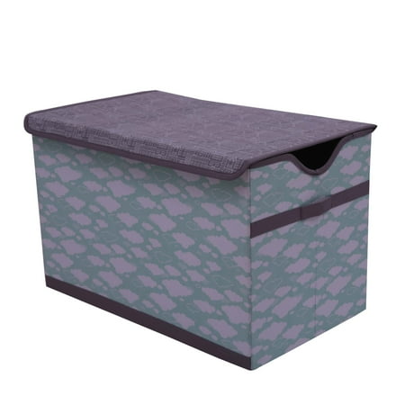 Bacati - Clouds in the City Neutral Nursery Kids Storage Items Mint/Grey