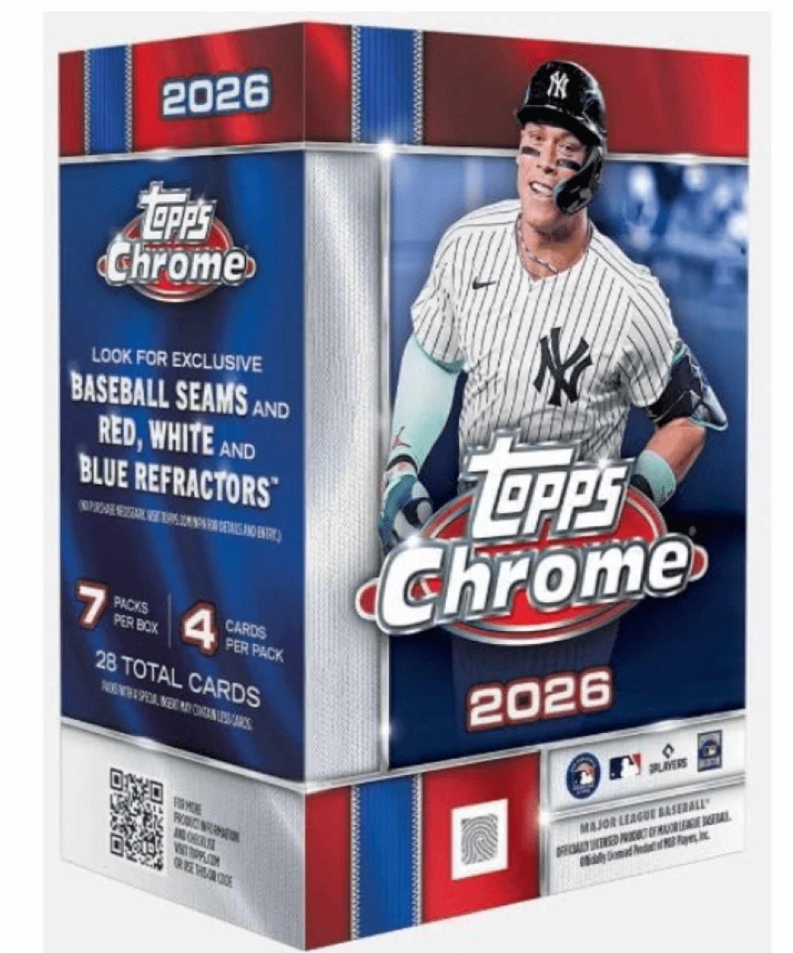 Topps 2023 Chrome Baseball Trading Card Packs - Factory Sealed