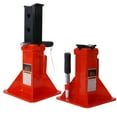 thumbnail image 3 of Topcobe Heavy Duty Pin Type Professional Car Jack Stand with Lock, 22 Ton (44,000 lb) Capacity, 1 Pair, Practical Equipment, Red, 3 of 10