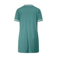 thumbnail image 5 of ZZwxWA Women's Dresses Short Sleeve V Neck 2025 Casual Summer Tennis Golf Mini Shirt Dress with Pockets, 5 of 7