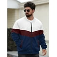 thumbnail image 3 of Fexilor Men's Bomber Jacket Casual Zipper Coat with Pockets Winter Windproof Jacket, 3 of 7