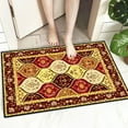 thumbnail image 5 of WUJDF Living Room Rug,Traditional Rugs,Low Profile Pile Rubber Backing Kitchen Area Rugs,Entryway Rug Boho Vintage Oriental Area Rug Soft Small Carpet Bathroom,Rugs for Living Room,Area Rug 15"X23", 5 of 6