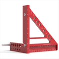 thumbnail image 1 of Regla de Orificio Triangular de 5 Pulgadas Regla de Marcado de Aleación de Aluminio Herramientas de de Construcción Cuadrada Regla de Medición de Carpintería,A, 1 of 5