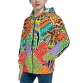 thumbnail image 2 of Kdxio Dancing African Womans Pattern Kids Boys Girls Zip Up Hoodie 3D Printed Hooded Sweatshirt Hoody Coat with Pocket 7-12 Y-Medium, 2 of 6