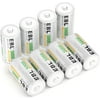 EBL Rechargeable C Batteries 5000mAh Ni-MH C Size Battery, Pack of 8 8 Count (Pack of 1)