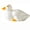 White-6A, variant on MMJ Stuffed Animals Ceramic Duck Figurine Cute Mini Sculpture Home Desk Shelf Decor Adorable Gift