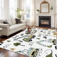 thumbnail image 2 of Cartoon Tractor Area Rugs 5'x8', Washable Small Throw Rugs for Classroom Bedroom, Cute Digger Shovel Truck Country Car Indoor Outdoor Rug Non-Slip Low Pile Carpet Runner Reversible Floor Mats, 2 of 8