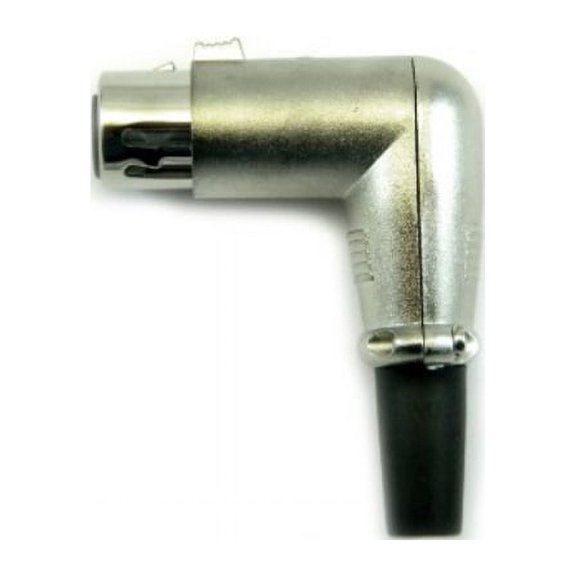 female microphone connector right angle 4 pin d4