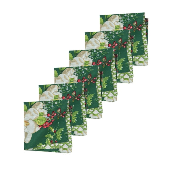 Bella Magnolia Napkin Set6 Decor