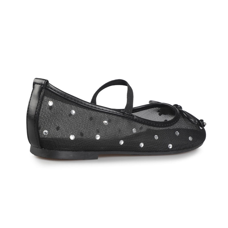 Women's Rhinestones Mesh Mary Jane Flats