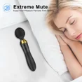 thumbnail image 4 of XBONP Handheld Massager Wand Dual Motors Vibrator Wand, Quiet & Waterproof, 18 Patterns for Tension Relief, Muscle, Back, Soreness Black, 4 of 7